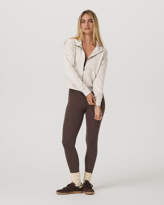 Halo Full Zip Hoodie Women's Ecru Heather Hoodie | Vuori outlet