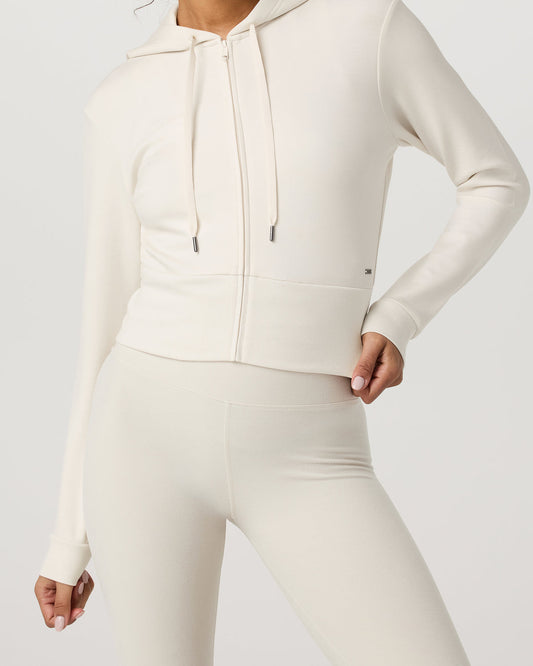 Compose Full Zip Hoodie Women's Marshmallow Jacket | Vuori shop