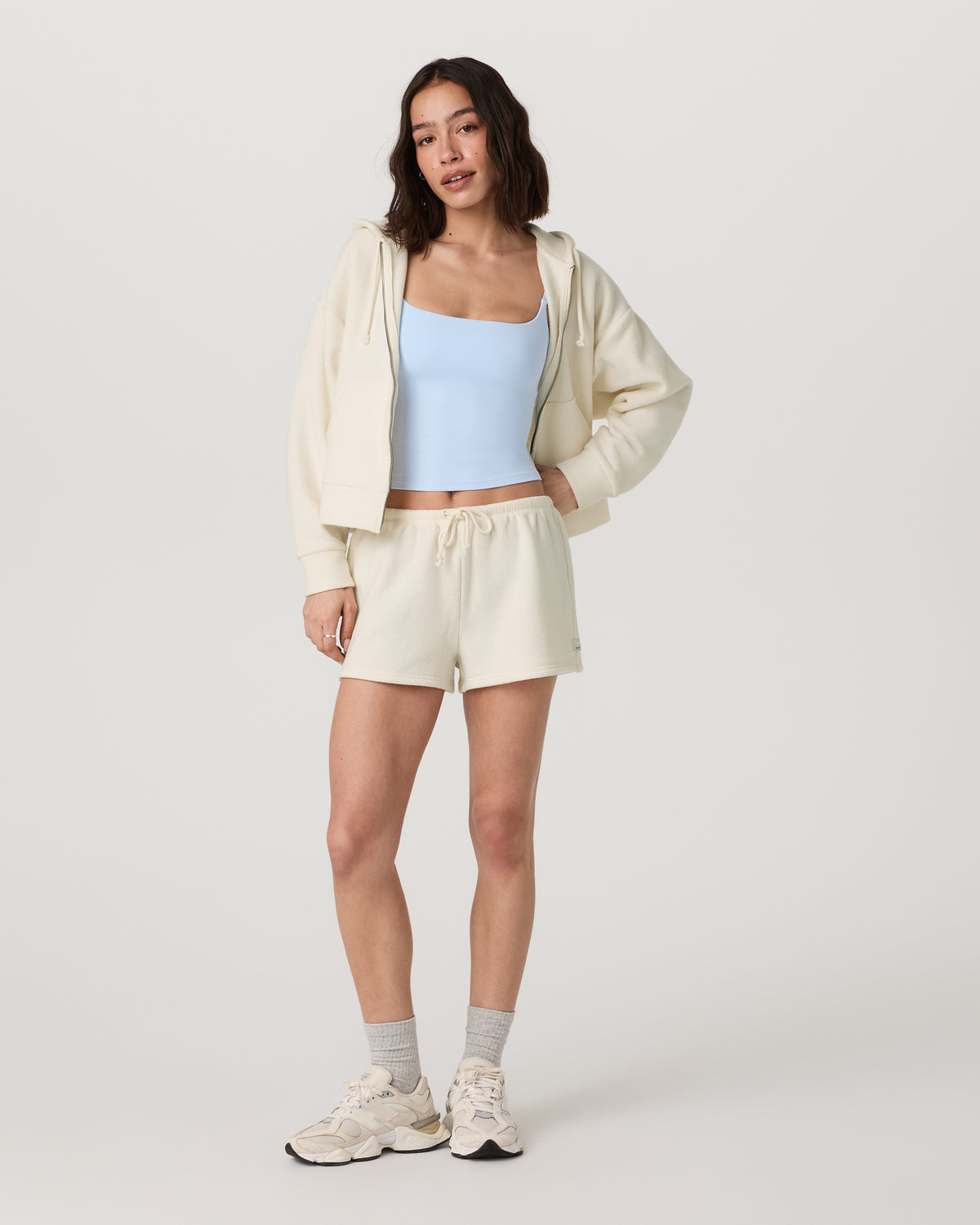 Beach Fleece Zip Up Women's Natural Full-Zip Hoodie | Vuori outlet