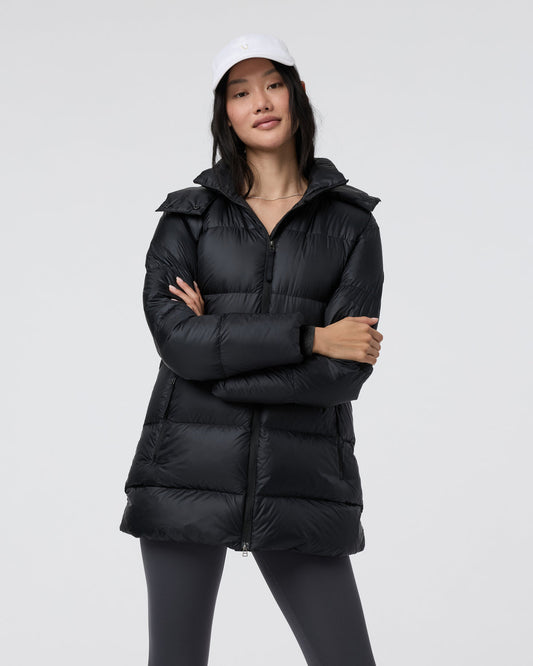 Vail Long Down Jacket Women's Black Jacket | Vuori sale