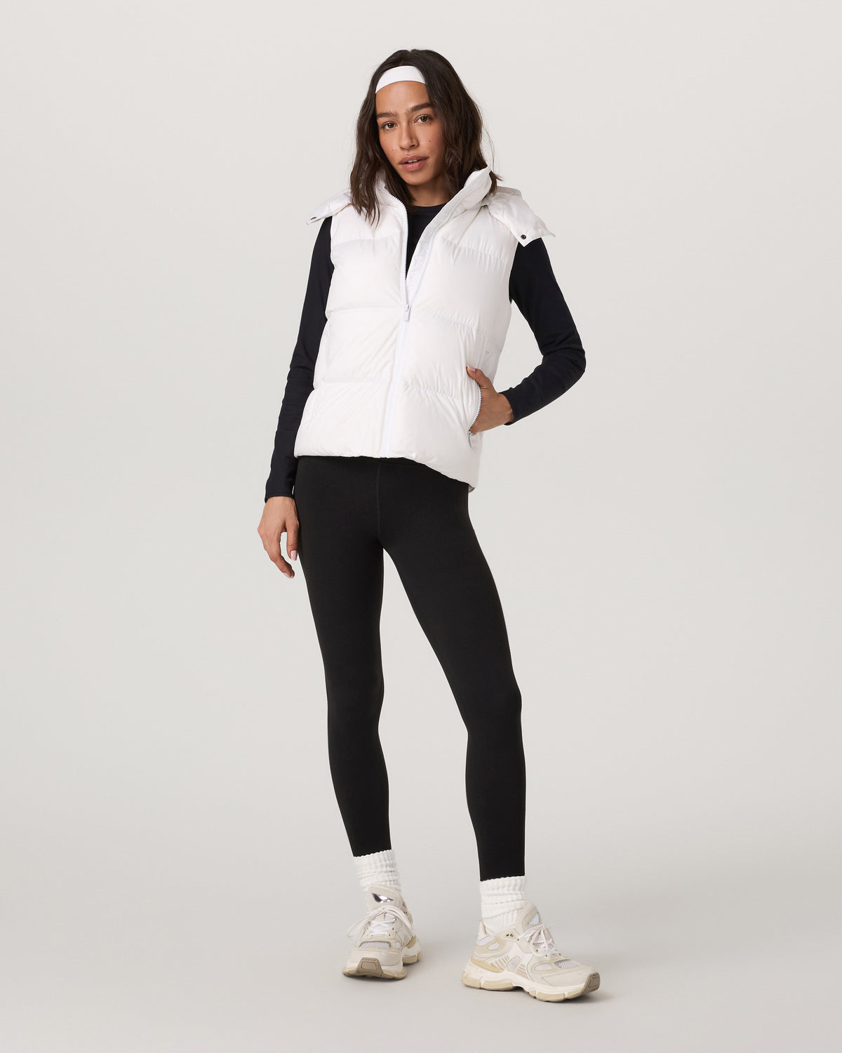 Alta Down Vest Women's White Sleeveless Vest | Vuori outlet