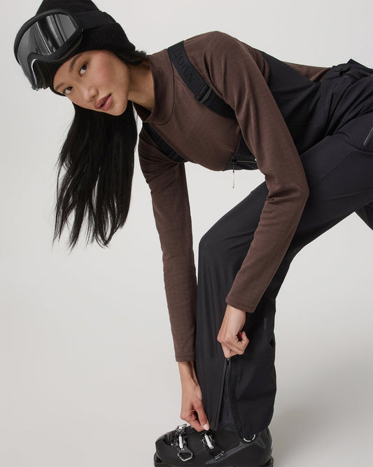 Women's Taika Snow Bib Black Ski/Board Bottoms | Vuori onsale