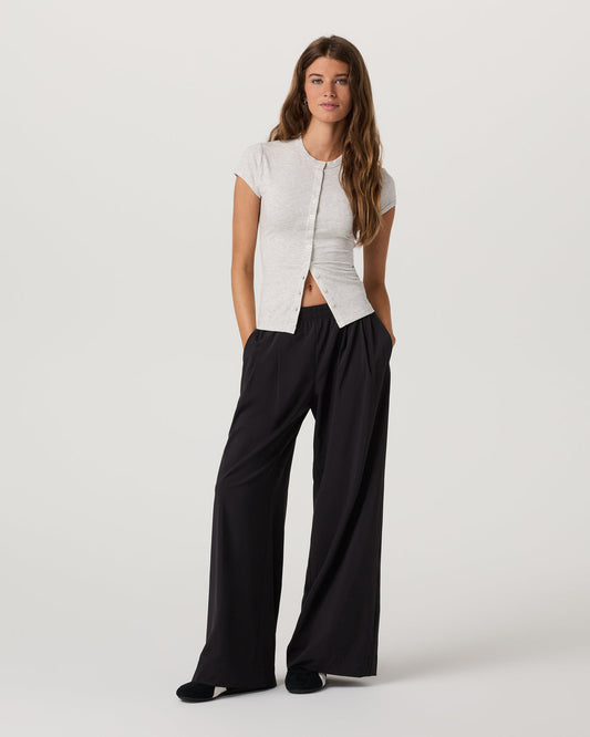 Villa Vibes Wideleg Women's Black Ultra-Wide Leg Pants | Vuori outlet