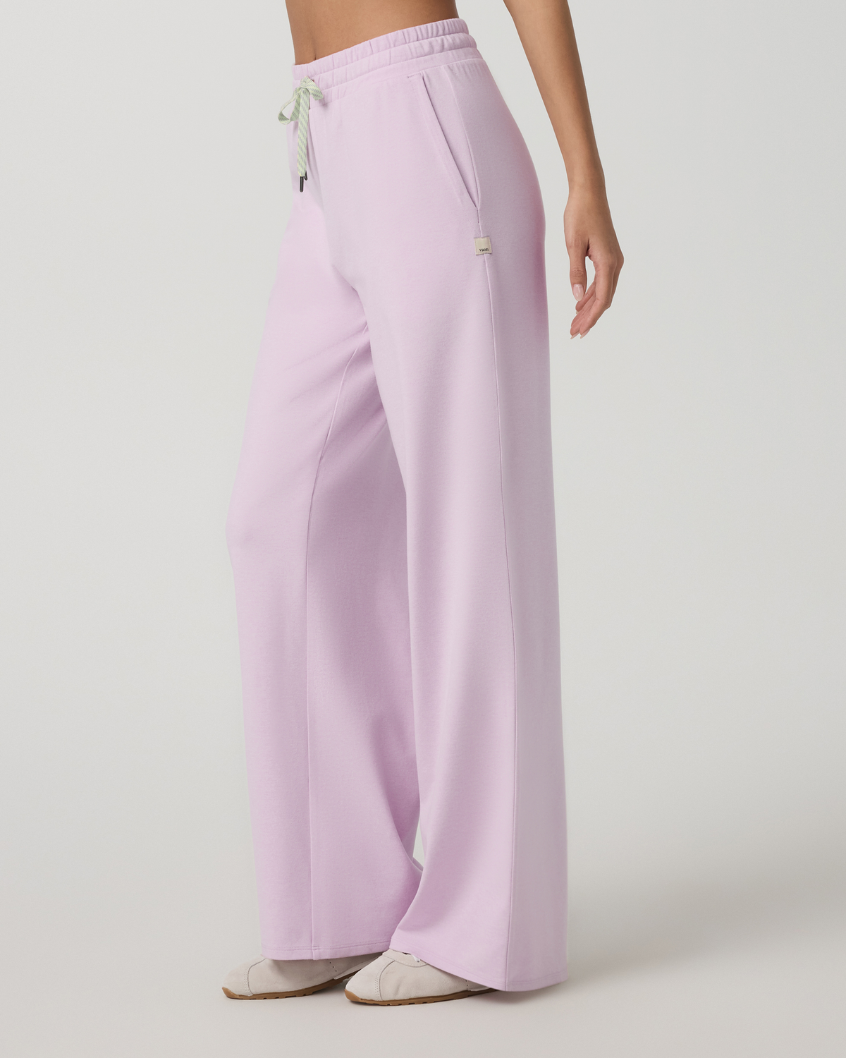 Halo Essential Wideleg Women's Lilac Breeze Heather Pants | Vuori for sale