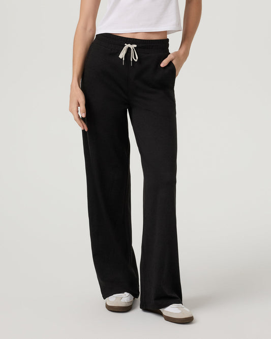 Halo Essential Wideleg - Short Black Heather | Vuori onsale