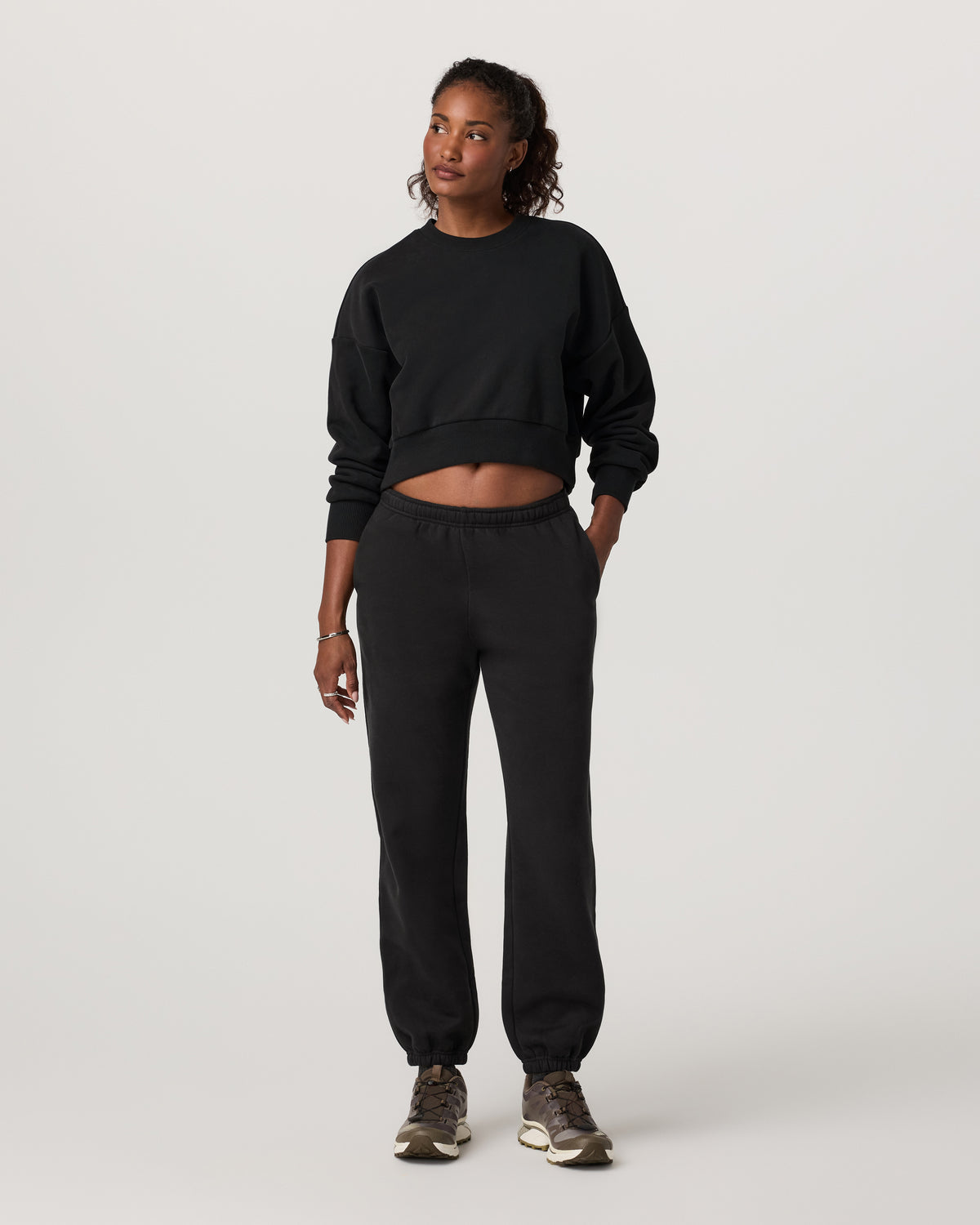 Women's Restore Classic Sweatpant - Long Washed Black | Vuori for sale