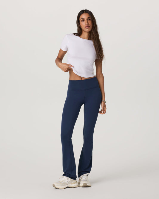 Pose Fitted Tee White Rib Knit Tee Clothing | Vuori sale