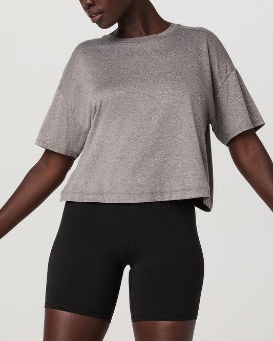 Energy Tee Women's Heather Grey Oversized Tee | Vuori for sale