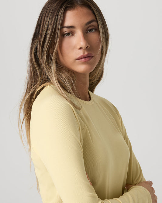 Long Sleeve Pose Crew Women's Lemon Snap Long Sleeve | Vuori online