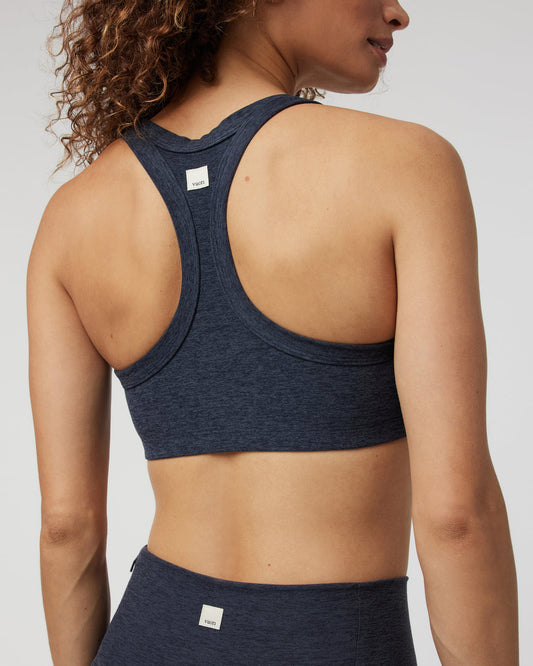 Elevation Racer Bra Midnight Racerback Sports Bra | Vuori outlet