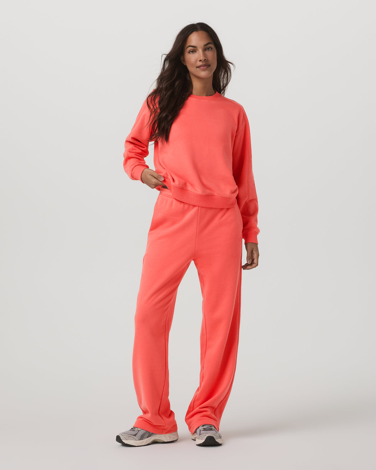 Sedona Straight Leg Sweatpant Women's Bright Coral Pant | Vuori for sale
