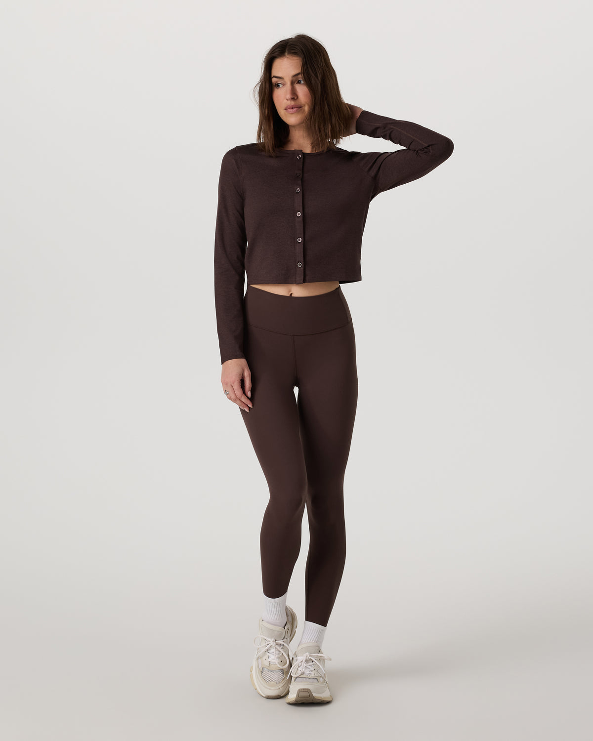 Halo Cardigan 2.0 Java Heather | Vuori online
