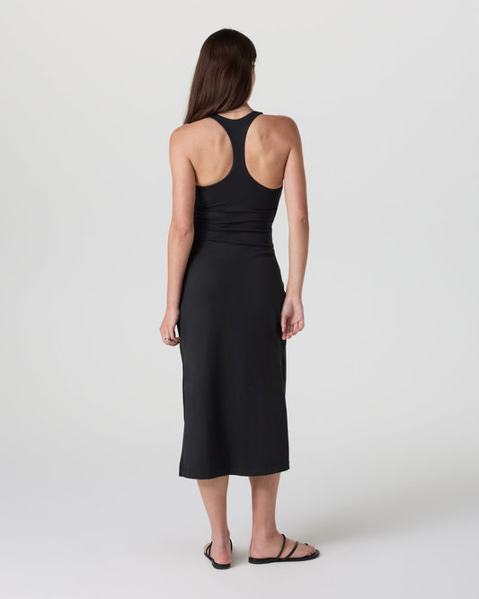 Halo Racerback Dress Solid Black | Vuori shop