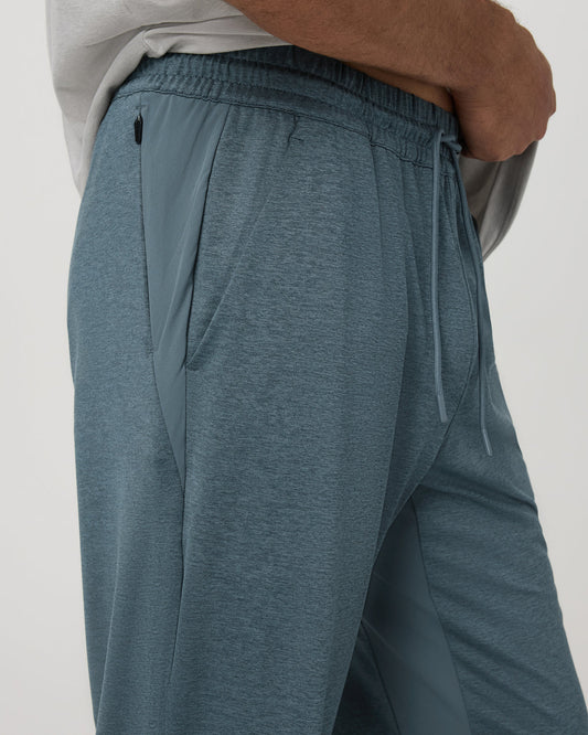Men's Sunday Performance Track Pant 30" Blue Sea Heather| Vuori | Vuori outlet