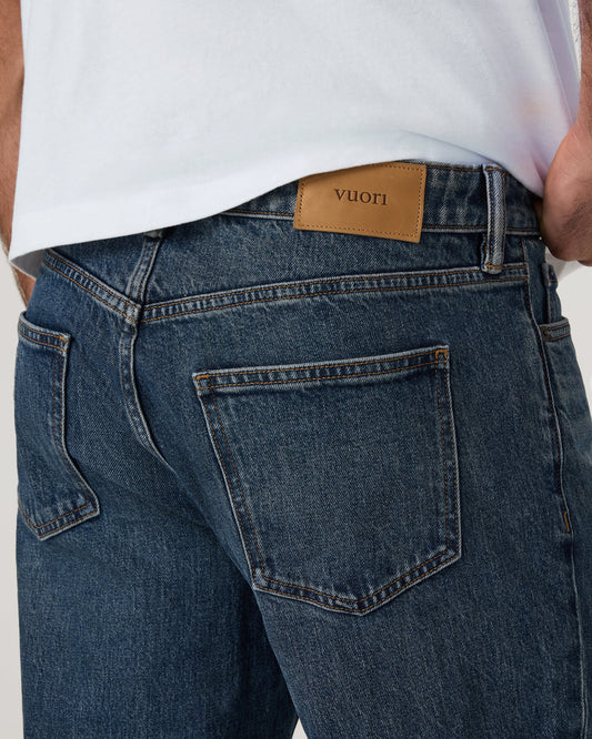 Vuori Vintage Jean Classic Fit 32" Medium Wash Denim | Vuori online