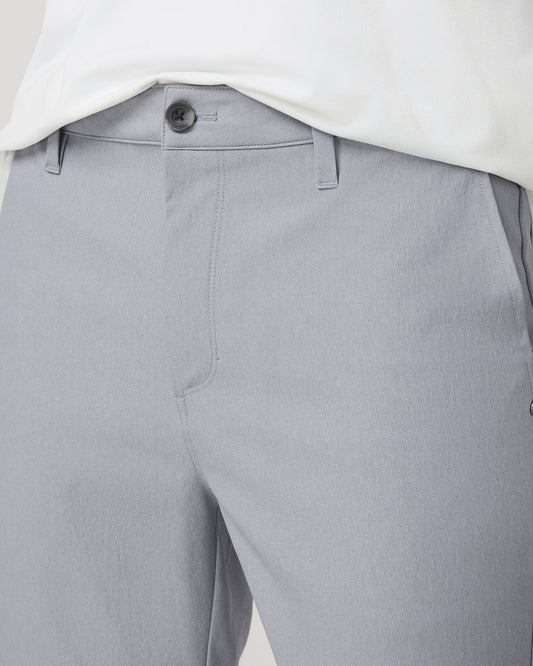 Cascade Tech Chino Athletic Slim Fit 32" Heather Grey | Vuori outlet
