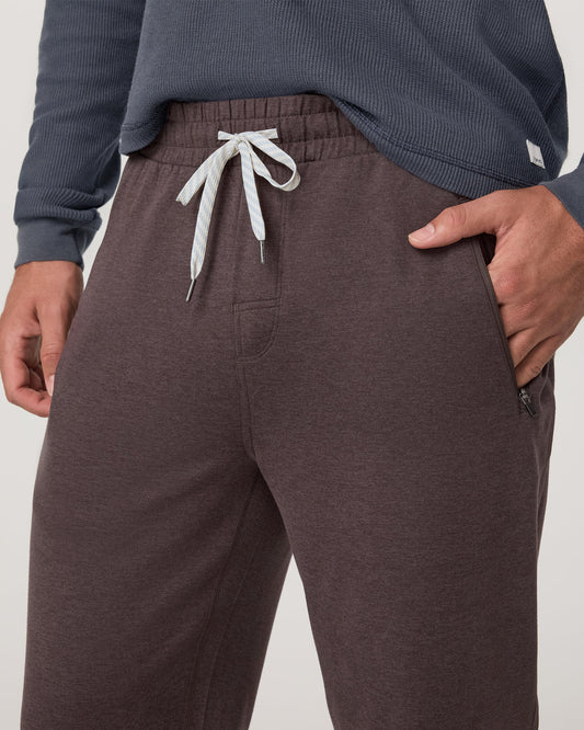 Men's Ponto Performance Jogger Sangria Heather | Vuori shop