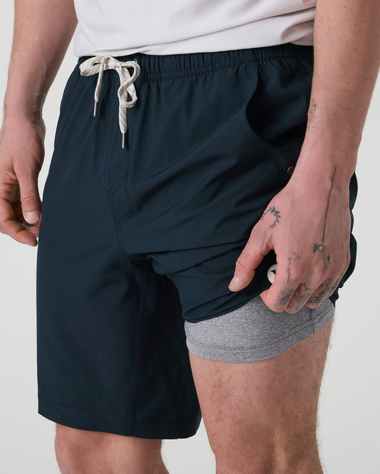 Kore Short Lined 9" Men's Ink Athletic Shorts | Vuori onsale