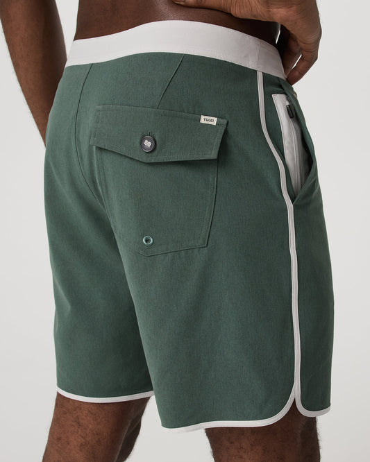 Men's Cruise Boardshort 7" Agate Green Linen Texture | Vuori discount