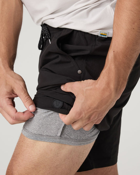 Kore Short Lined 9" Black Tonal Athletic Shorts | Vuori discount