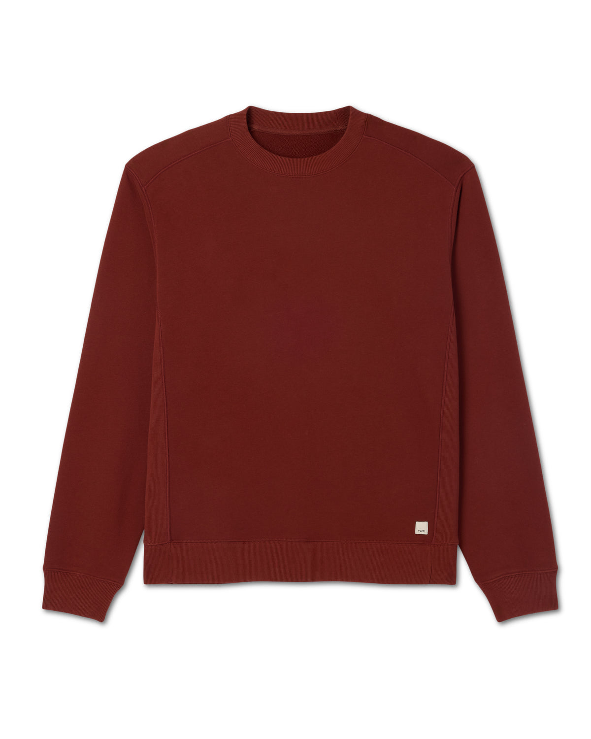 Cypress Vintage Crew Men's Firebrick Fleece Pullover | Vuori outlet