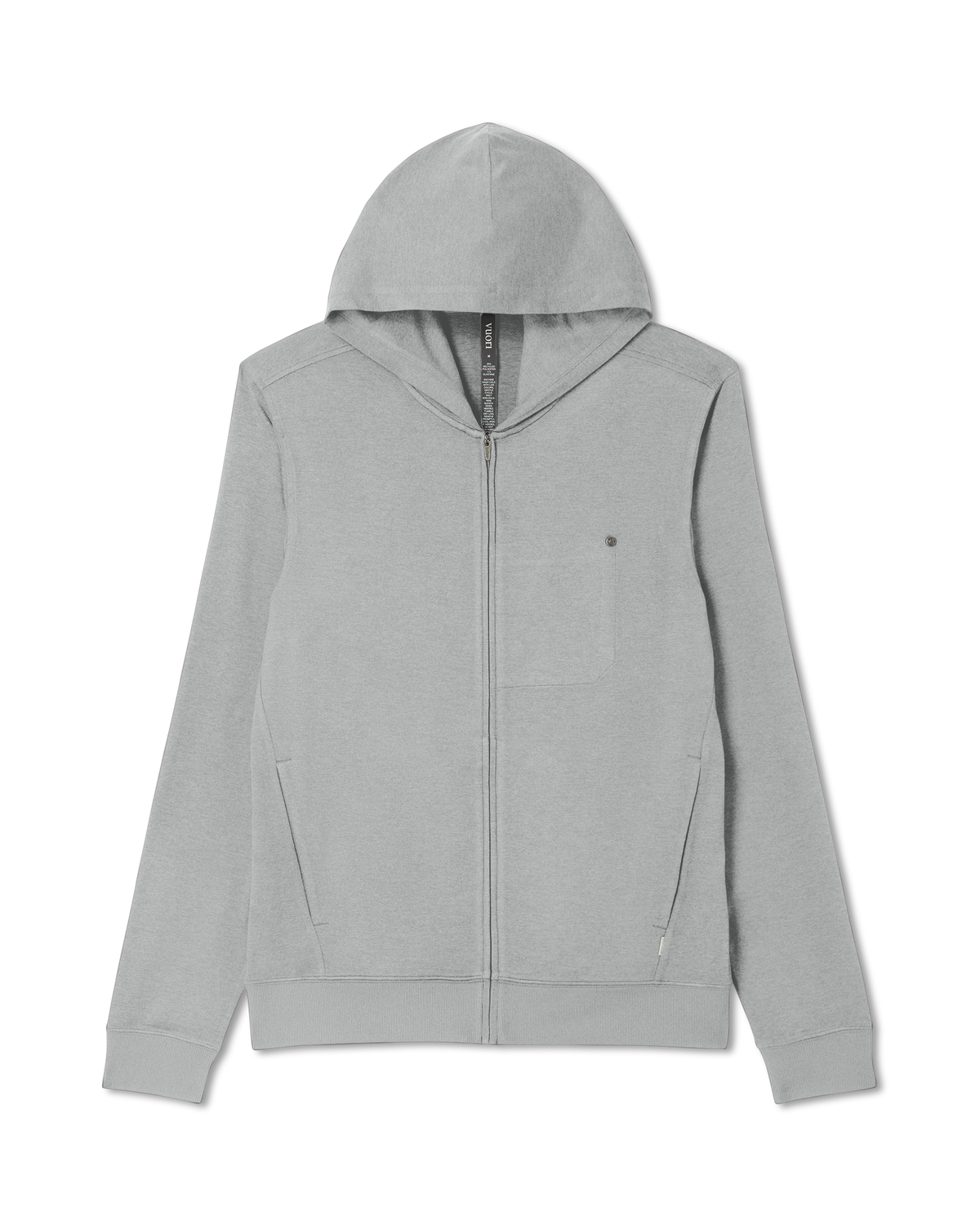 Ponto Full Zip Hoodie Men's Driftwood Heather Hoodie | Vuori outlet