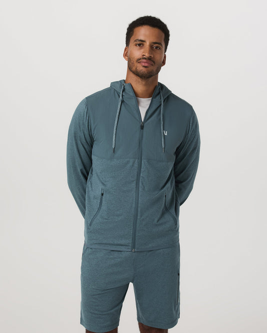 Sunday Element Jacket Men's Blue Sea Heather Jacket | Vuori onsale