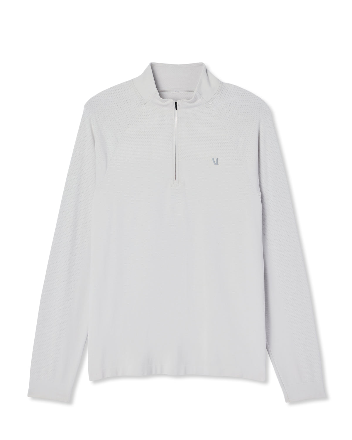 Clearview Seamless Quarter Zip Frost Grey Long Sleeve | Vuori discount