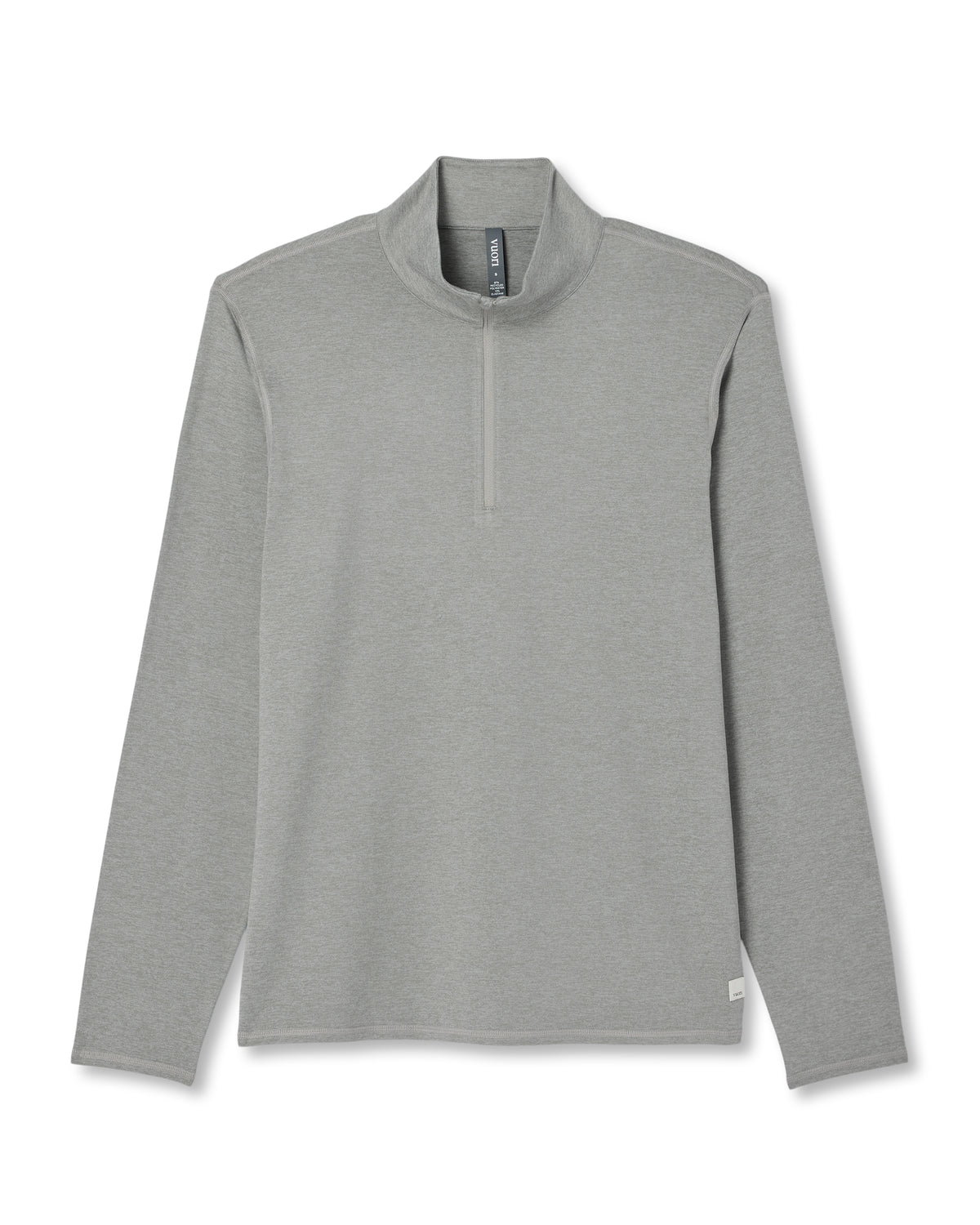 Ponto 1/2 Zip Mock Neck Men's Driftwood Heather Top | Vuori discount