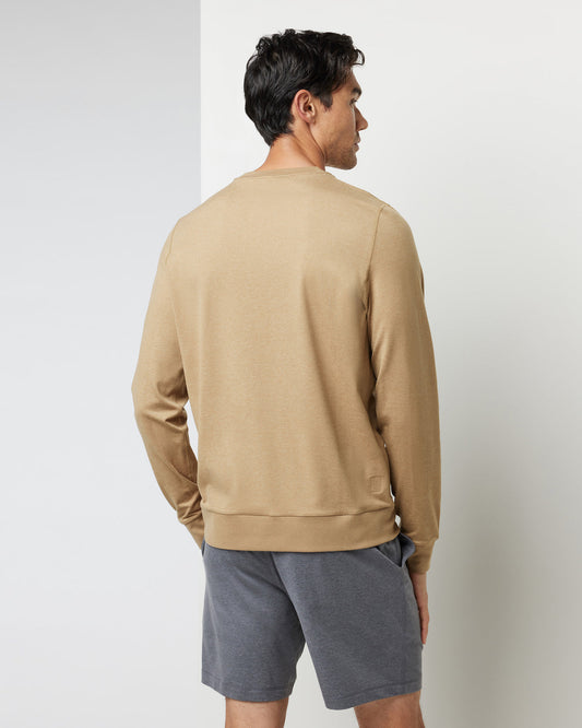 Ponto Performance Crew Sungold Heather Pullover | Vuori for sale