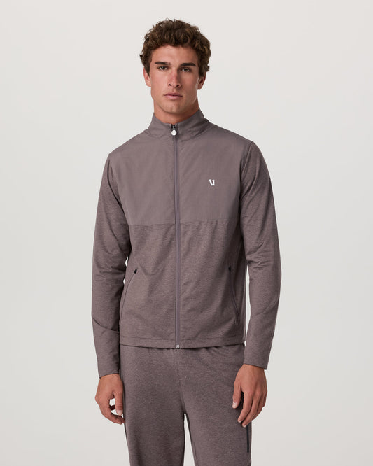 Men's Sunday Element Track Jacket Huckleberry Heather | Vuori shop