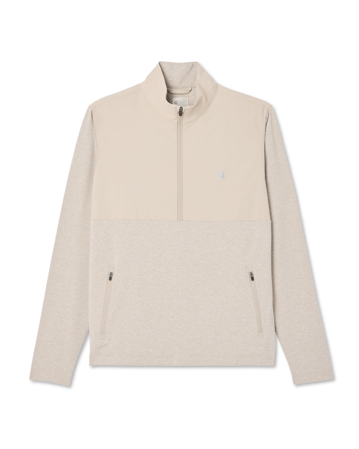 Sunday Element 1/2 Zip Men's Toast Heather Pullover | Vuori shop