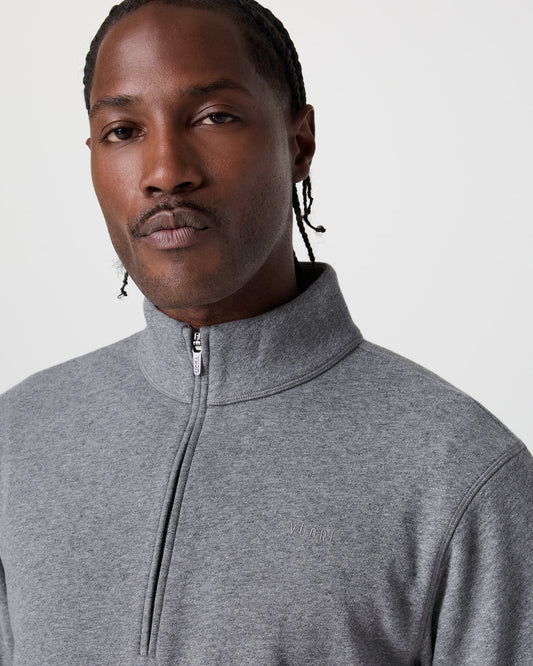 Cypress 1/4 Zip 2.0 Heather Grey | Vuori for sale