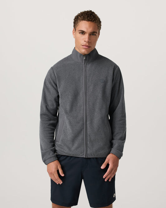 Aspen FZ Jacket Men's Heather Grey Full-Zip Jacket | Vuori onsale
