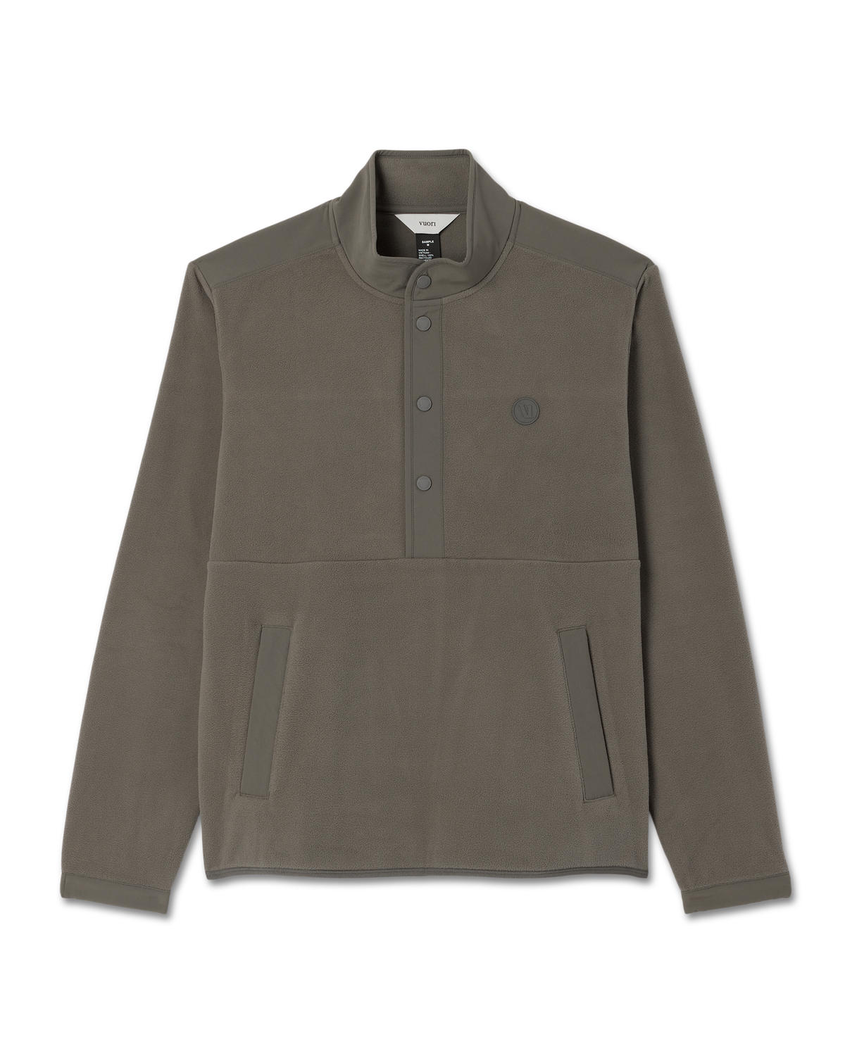 Aspen 1/2 Snap Men's Fleece Mock-Neck Pullover in Root | Vuori sale