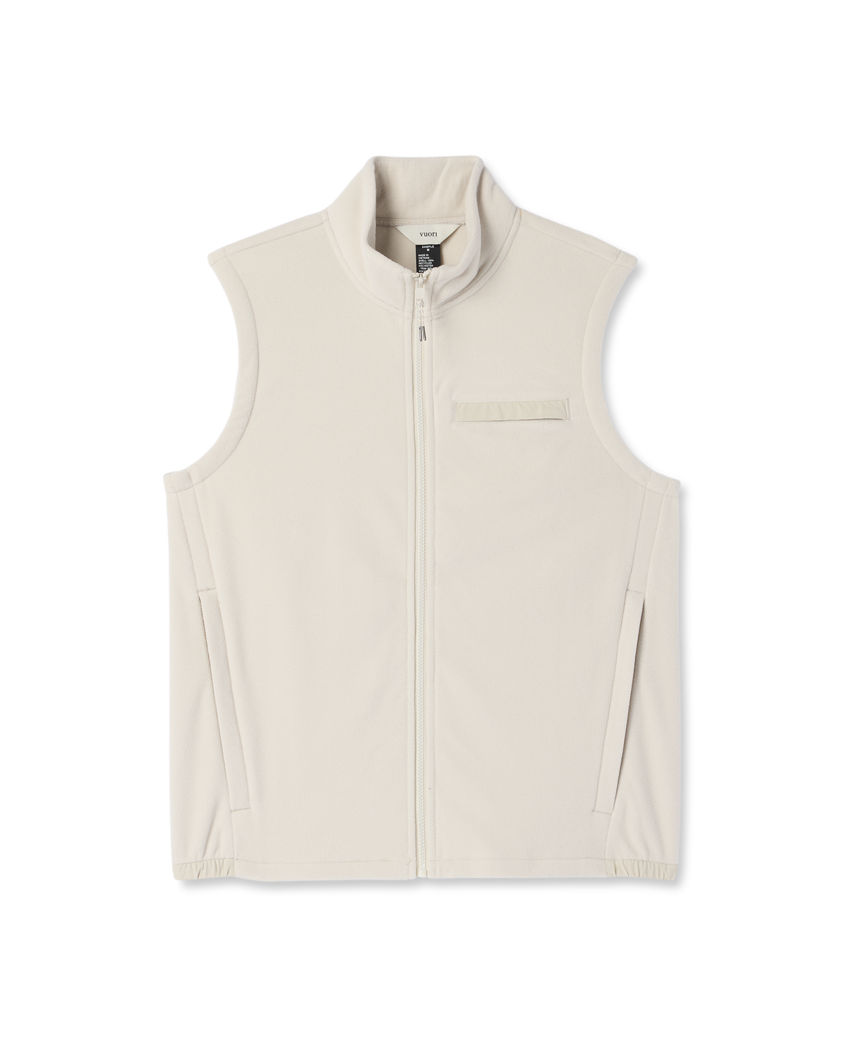 Aspen Vest Men's Mushroom Zip-Up Fleece Vest | Vuori shop