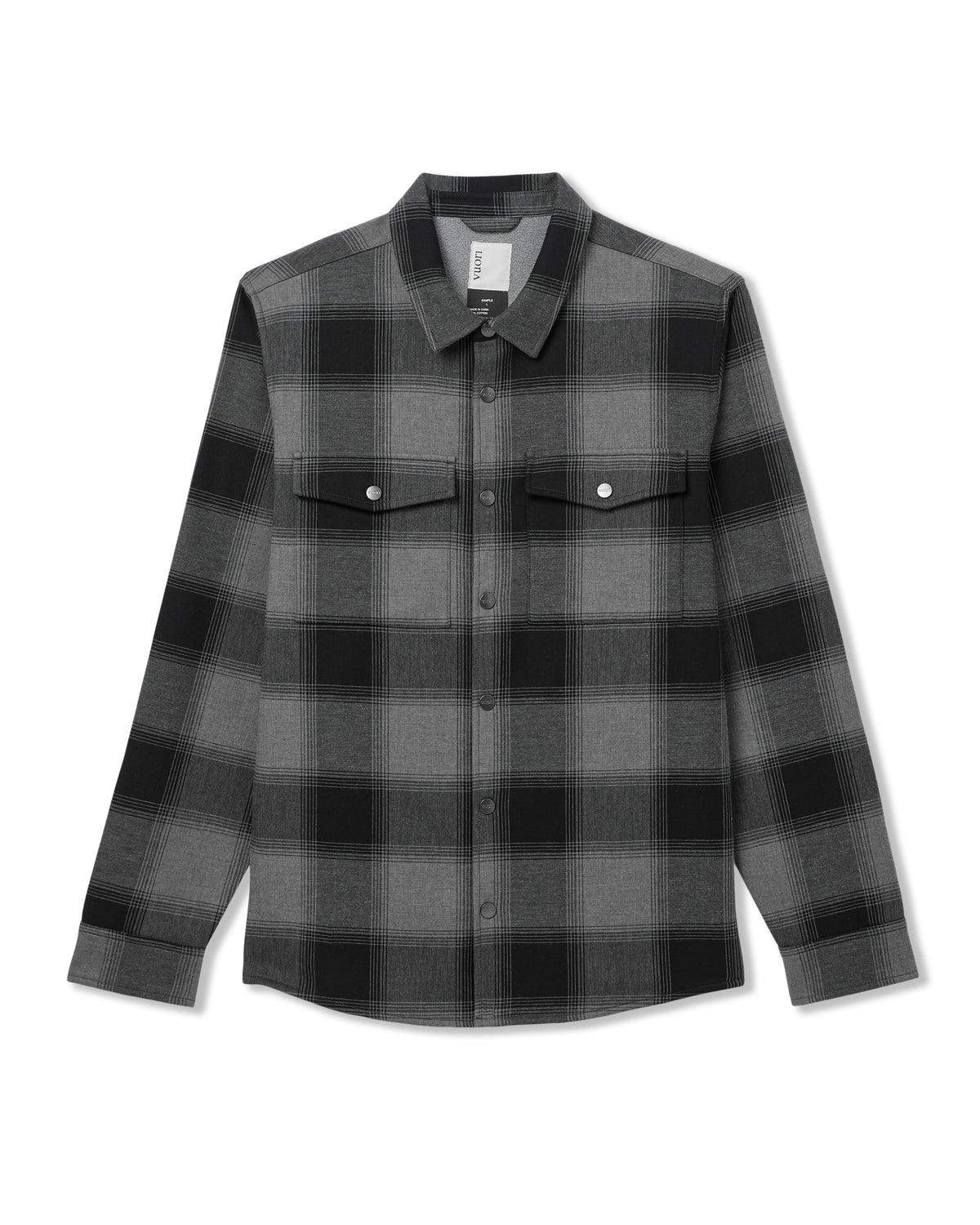 Range Shirt Jacket 2.0 Men's Dark Pewter Plaid Jacket | Vuori online