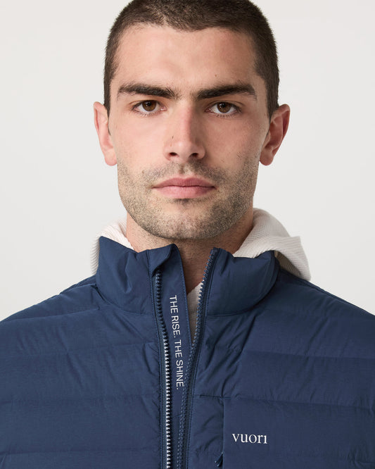 Steadfast Insulated Vest Men's Blue Coast Vest | Vuori online