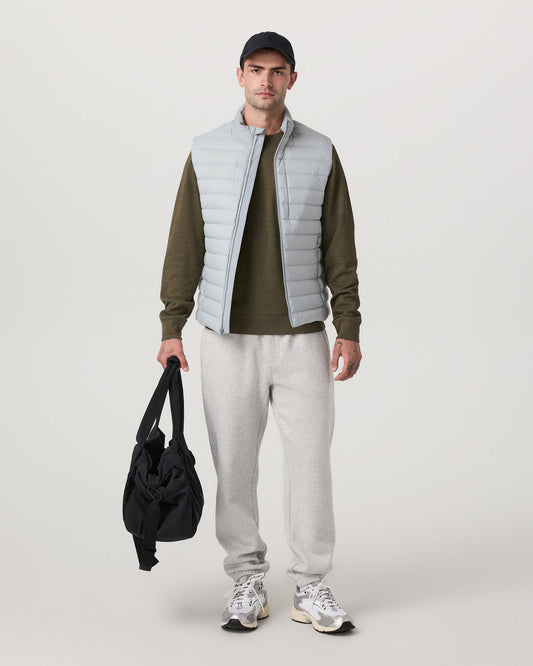 Steadfast Insulated Vest Men's Sea Fog Vest | Vuori outlet