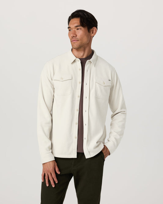 Aspen Shirt Jacket Men's Mushroom Fleece Shirt Jacket | Vuori sale