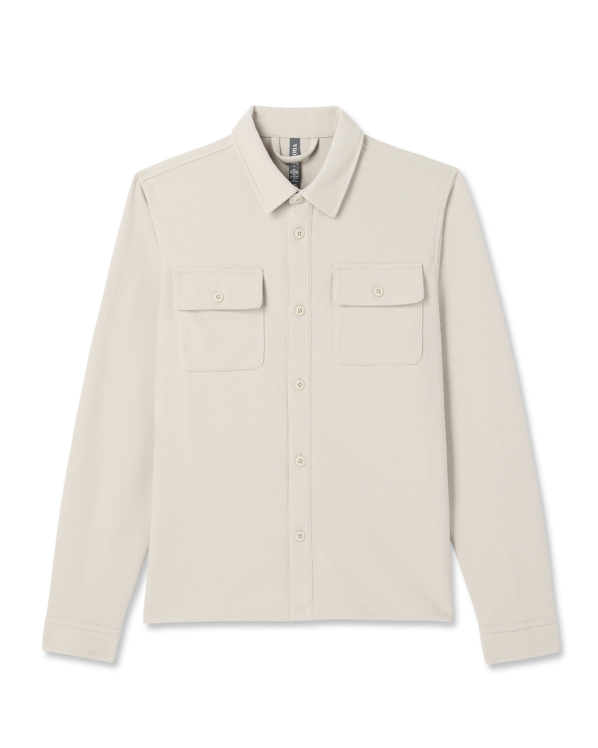 Waffle Shirt Jacket Men's Mushroom Waffle Knit Top | Vuori onsale