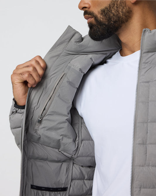Steadfast Insulated Full Zip Jacket Shiitake | Vuori shop