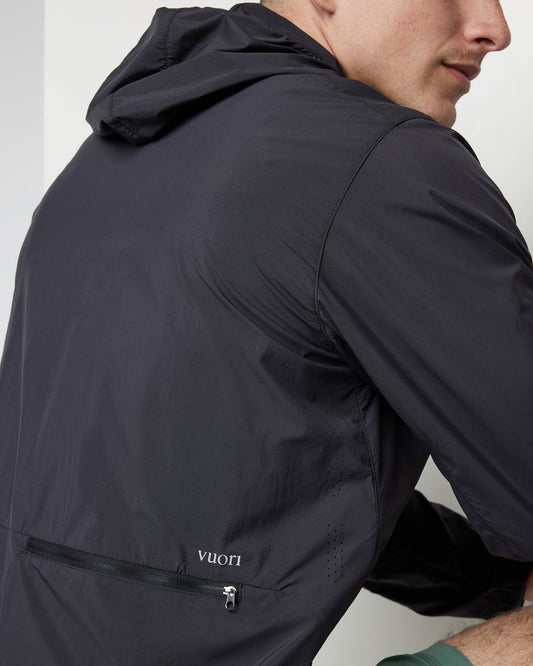 Ronan Packable Jacket Black Water Repellent Jacket | Vuori for sale