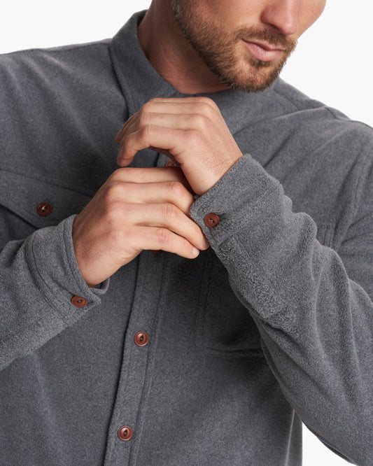 Aspen Shirt Jacket Men's Heather Grey Shirt Jacket | Vuori shop