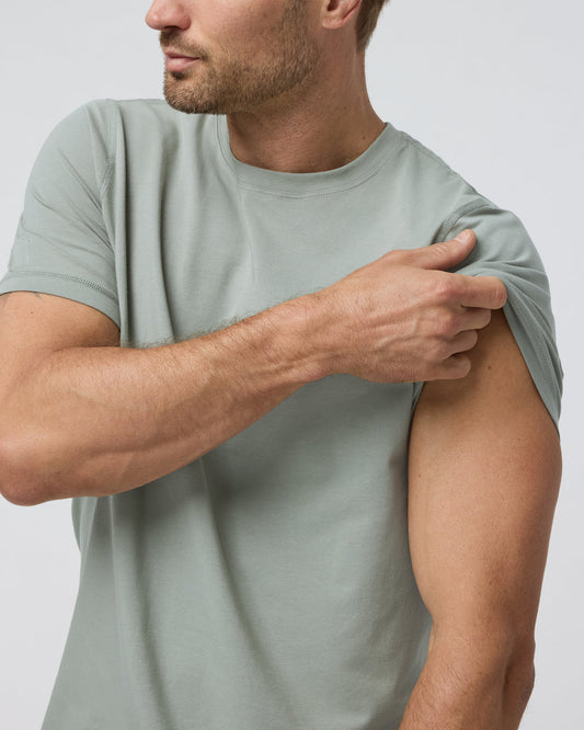 Tuvalu Tee Agave Green Cotton T-Shirt | Vuori onsale