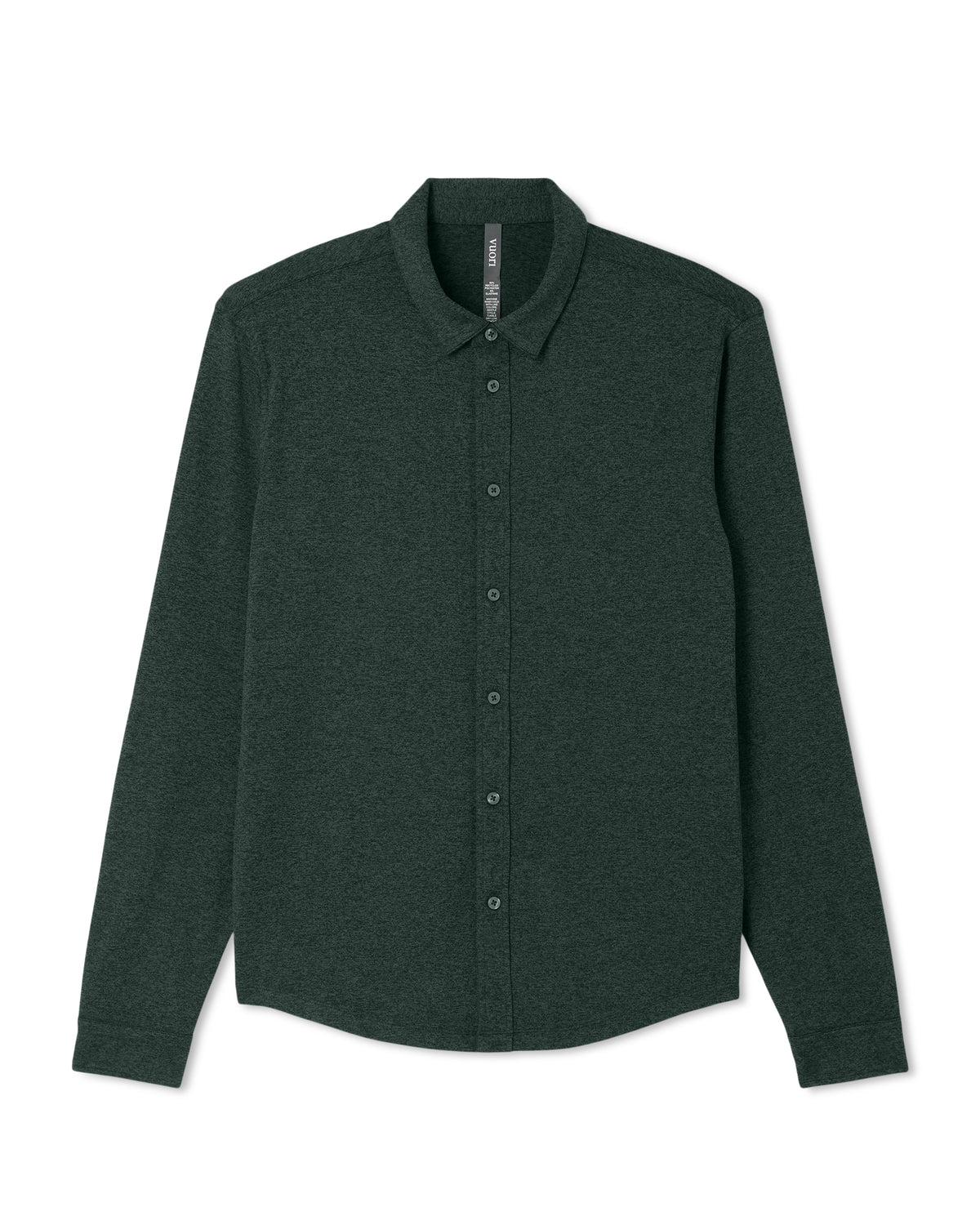 Men's Long Sleeve Ponto Button Down Evergreen Heather | Vuori outlet