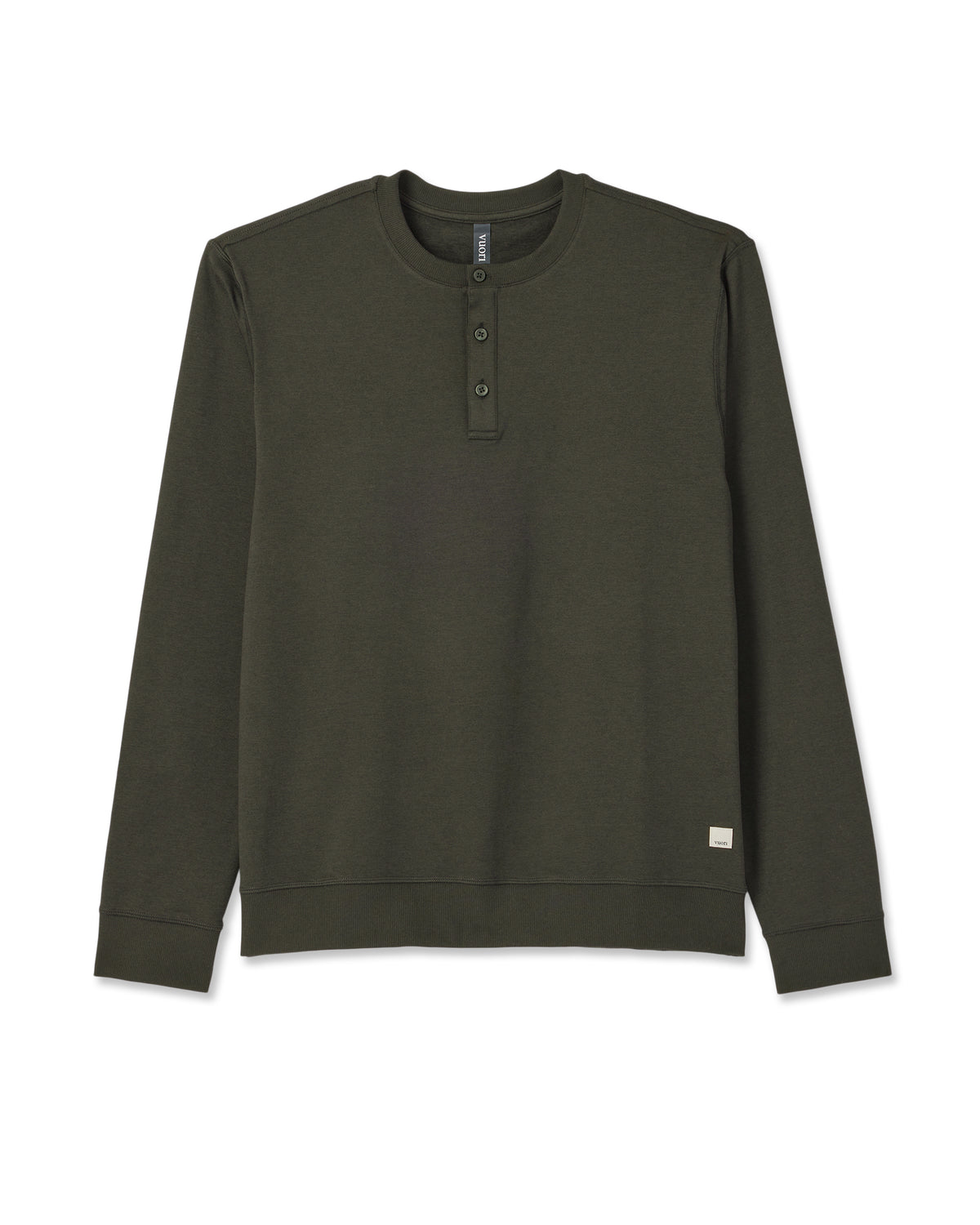 Long Sleeve Coronado Henley - Relaxed Oregano Heather | Vuori sale