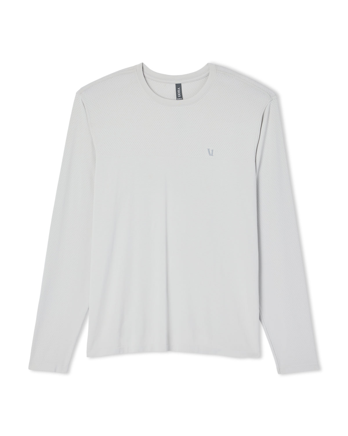 Men's Long Sleeve Clearview Seamless Tee Frost Grey Shirt | Vuori onsale