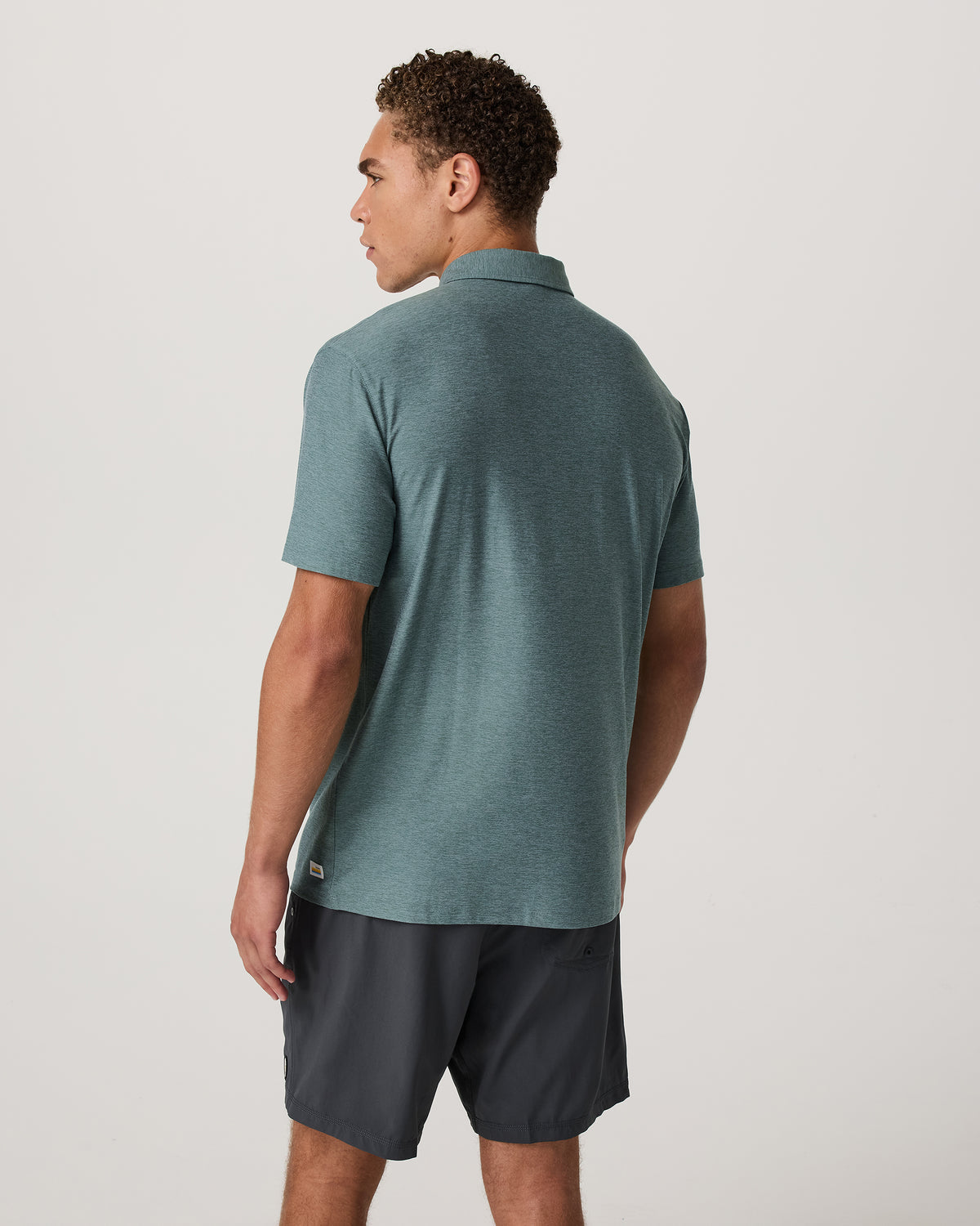Strato Tech Polo Men's Bluegrass Heather Polo Shirt | Vuori online
