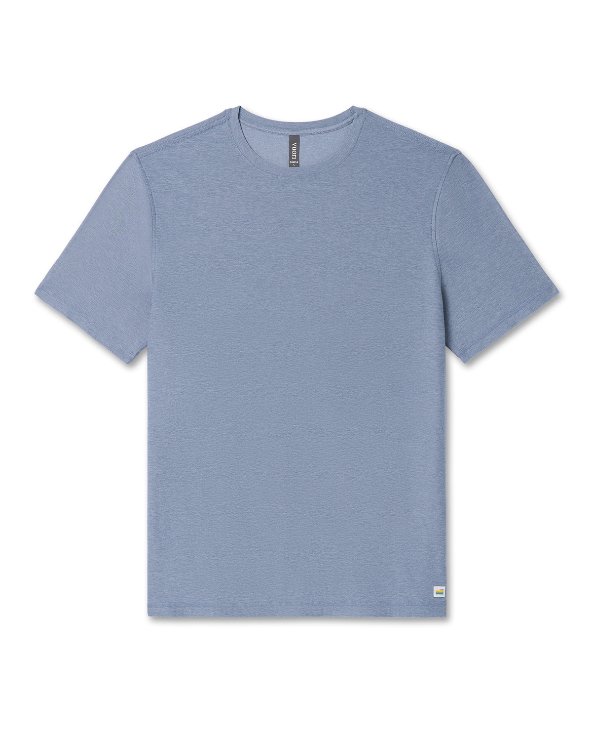 Strato Tech Tee Men's Chambray Heather Workout Shirt | Vuori online